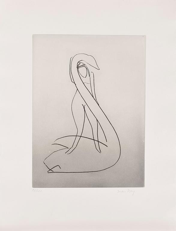 MAN RAY, 11 st färgakvatinter, 1970, signerade och numrerade 98/100, tryckt och utgiven av Georges Visat.