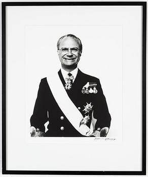 Hans Gedda, fotografi signerad.