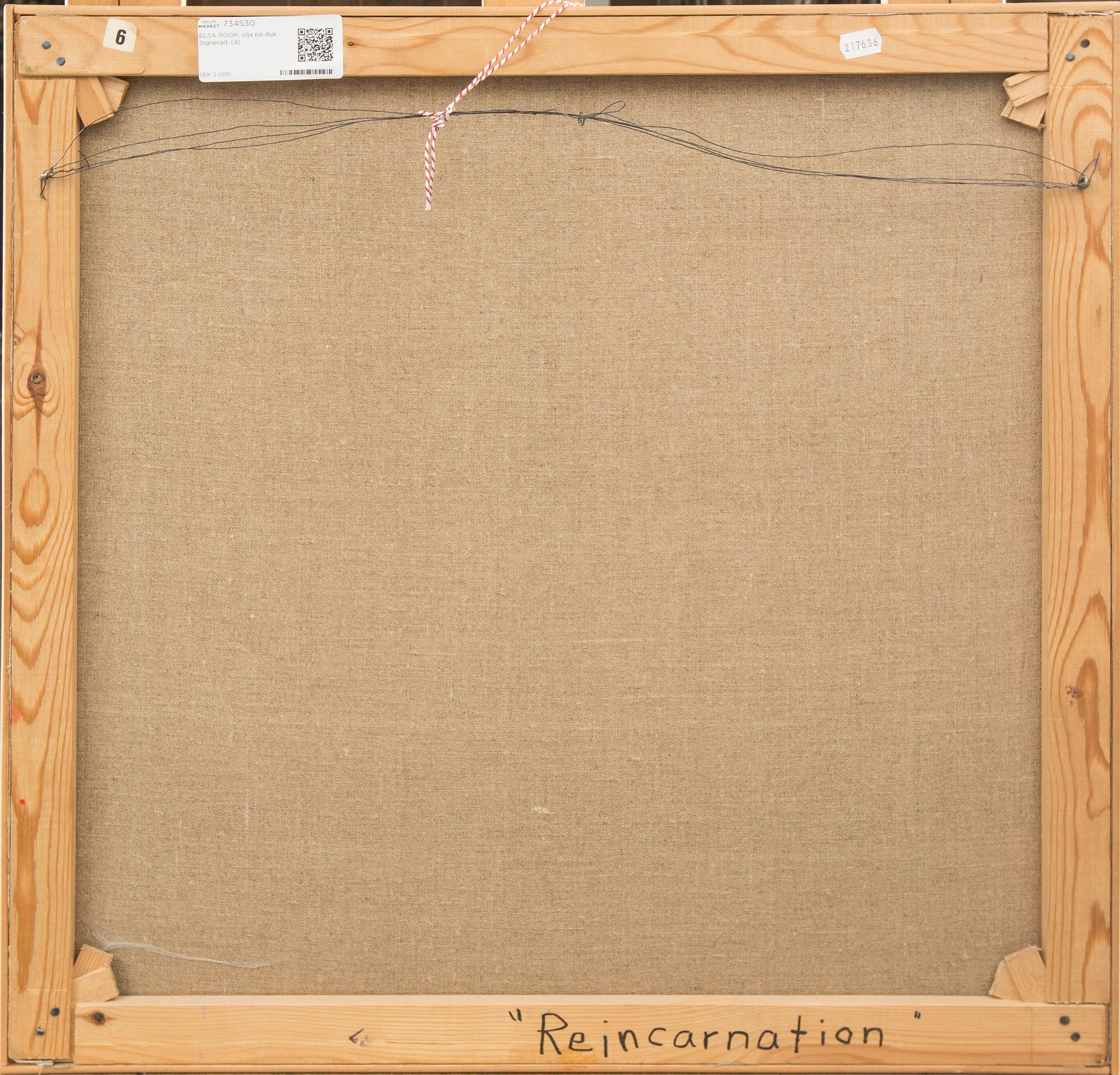 ELSA ROOK, olja på duk. Signerad.