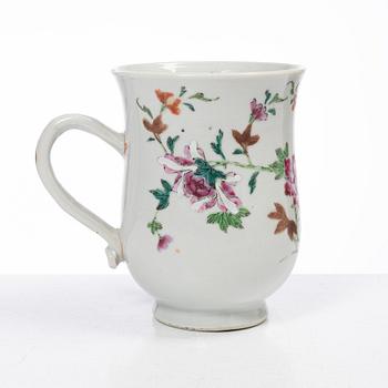 Parti Famille Rose-porslin, 5 delar, kina, Qianlong (1736-95).