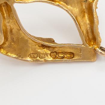 Helky Juvonen, Armband, 14K guld. Westerback, Helsingfors 1972.