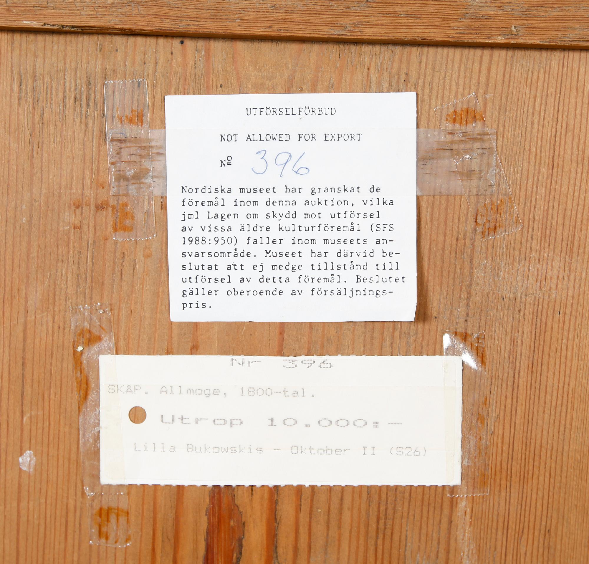 SKÅP, allmoge, dat 1819.