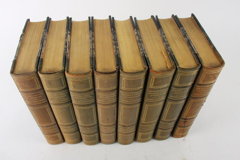 BÖCKER: "Svenska adelns ättartavlor", 8 vol, Gustaf Elgenstierna. P A Norstedts förlag 1925-36.