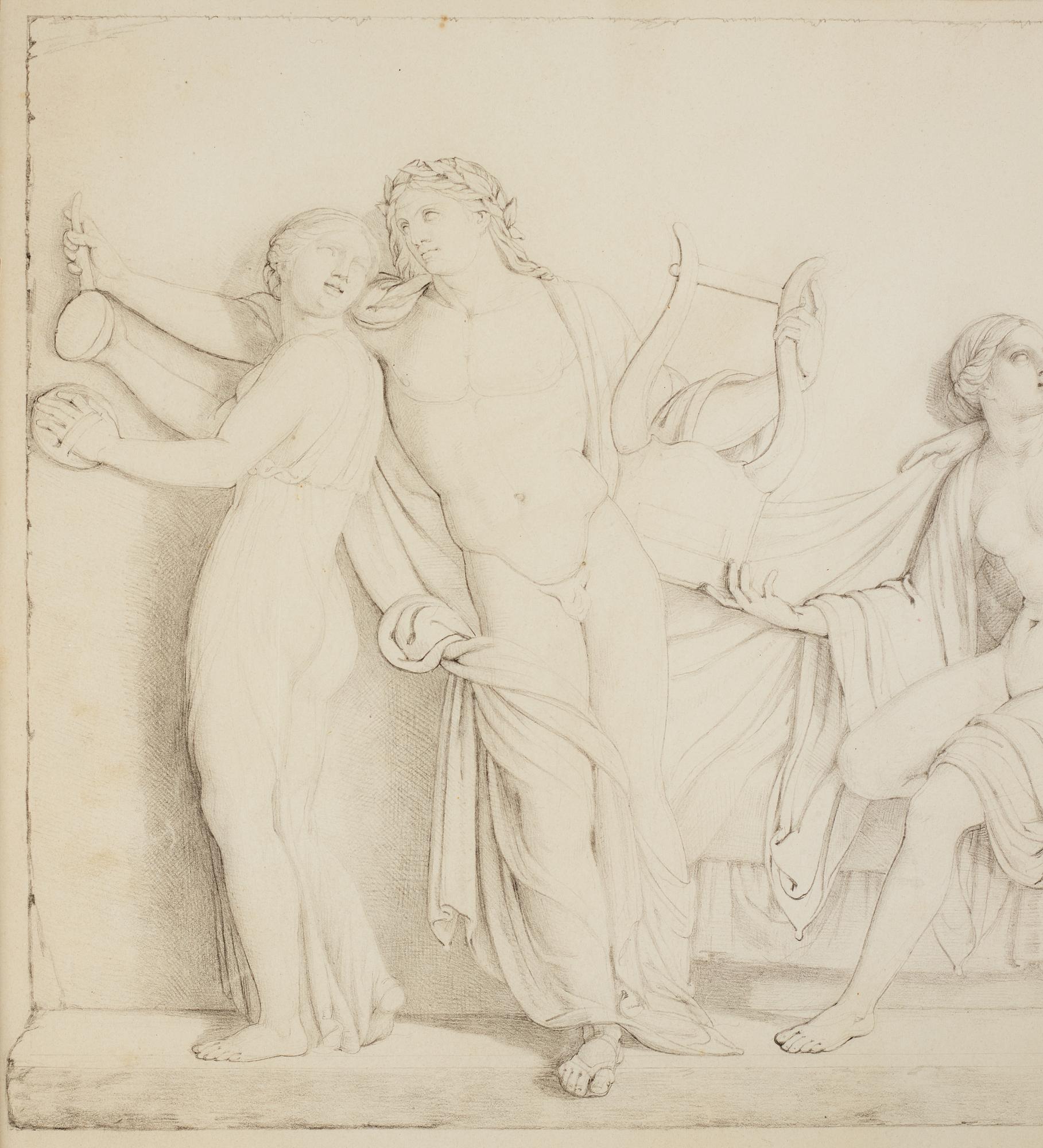 Unknown artist, perhaps Danish , 19th Century,pencil omn paper.