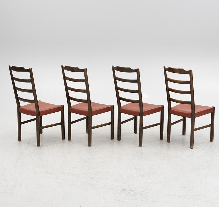 Axel Larsson, four 'Thule' chairs, SMF, Bodafors, 1930s.
