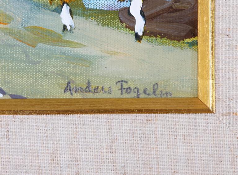 FOGELIN, ANDERS, olja på duk, sign.