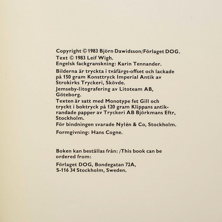 PHOTOBOOKS, Three (3) Ola Billgren, Jan Svenungsson, Christian Boltanski, Dawid.