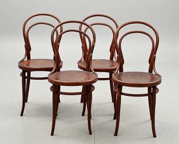 STOLAR, 4 st, Thonet, 1900-talets första hälft.