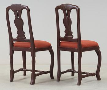 STOLAR, 2 st, senbarock, 1700-tal.