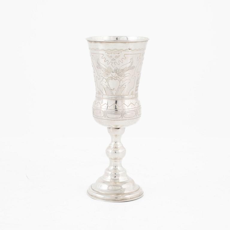 Champagnekalk, silver, Moskva 1881.