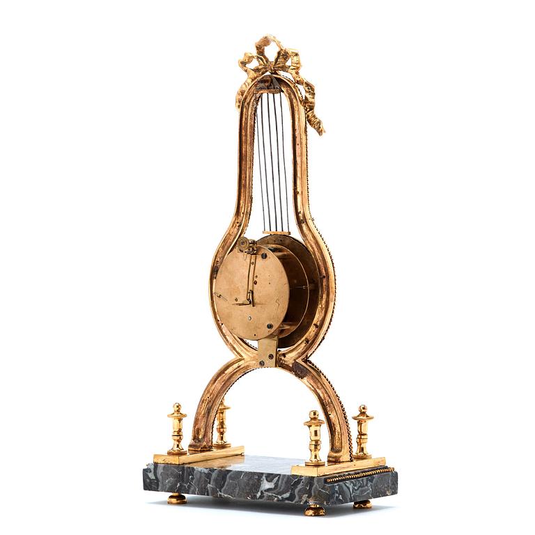 A Louis XVI late 18th century skeleton clock.