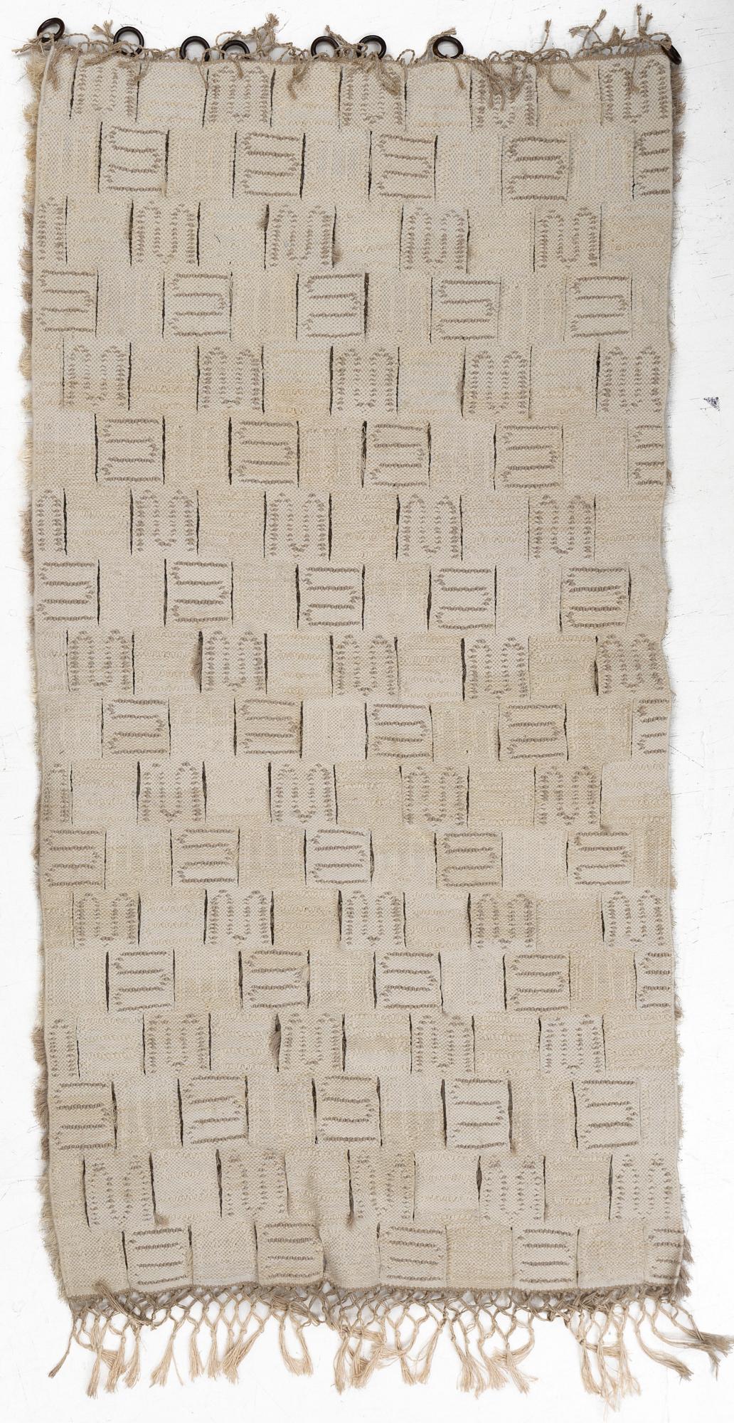 Ingrid Hellman-Knafve, enligt uppgift, vävnad, ca 195 x 100 cm.