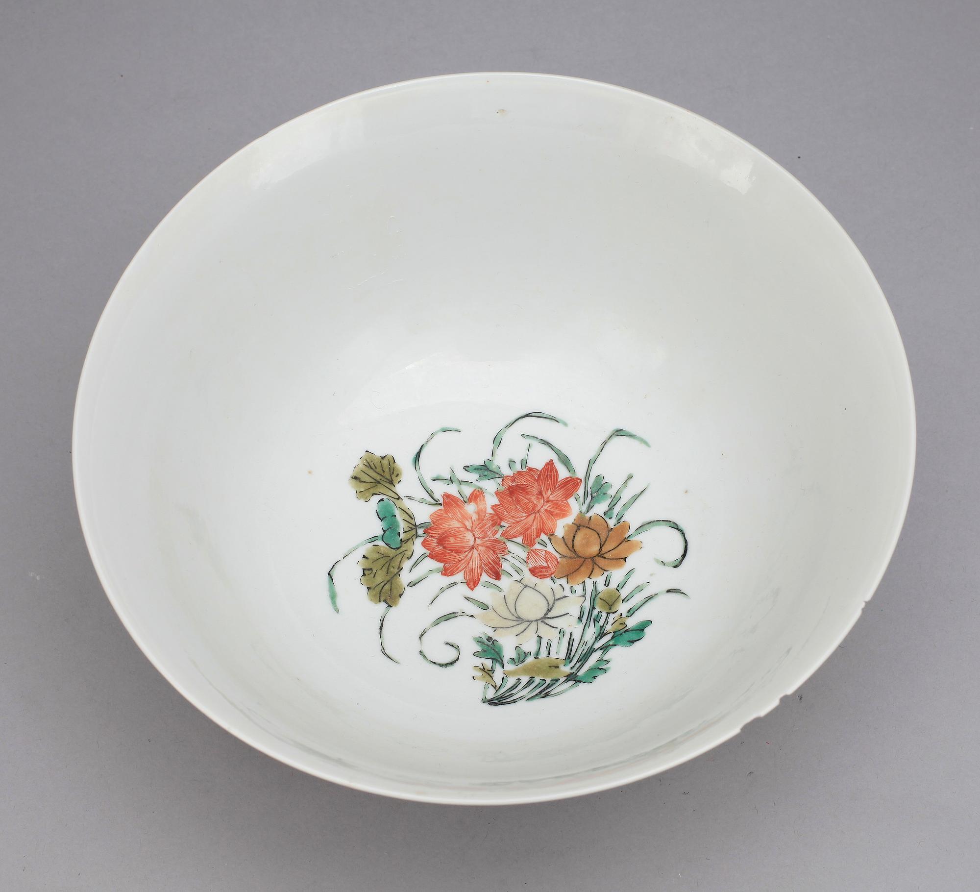 SKÅL, porslin, Kangxi, Kina 1700-tal.