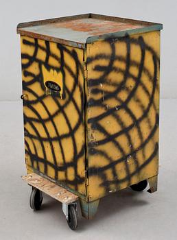 VERKSTADSSKÅP, plåt, 1900-talets mitt.