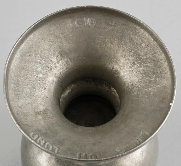 VINGLAS, 8 st, tenn, Ljung uti Lund, 1977.