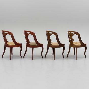 STOLAR, 4 st, Alsterbro Möbler AB, 1900-talets andra hälft.