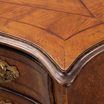 a mid 1700's rococo chest of drawers.