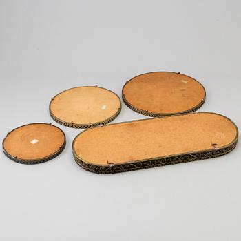 a set of four plateaus, 20th century.