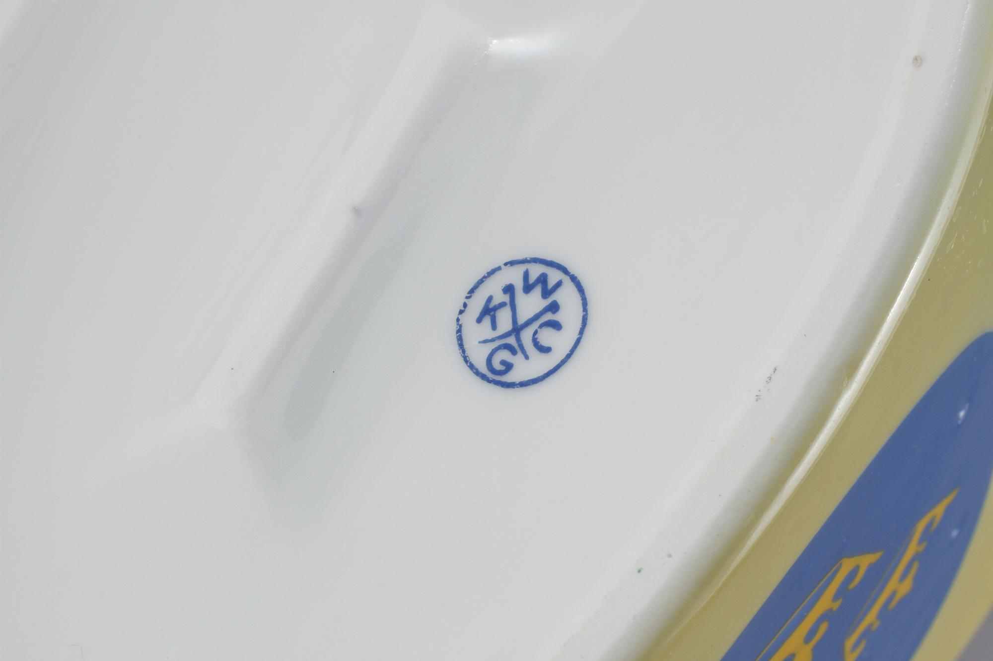 ISVATTENKANNA, porslin, "Svenska Amerika Linien", 1900-talets mitt.