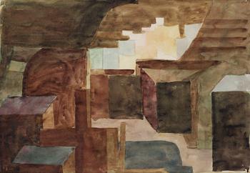 Philip von Schantz, watercolor, executed 1950, certified verso.