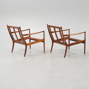 Ib Kofod Larsen, a pair of 'Samsö' armchairs, Olof Perssons Fåtöljindustri (OPE), Sweden.