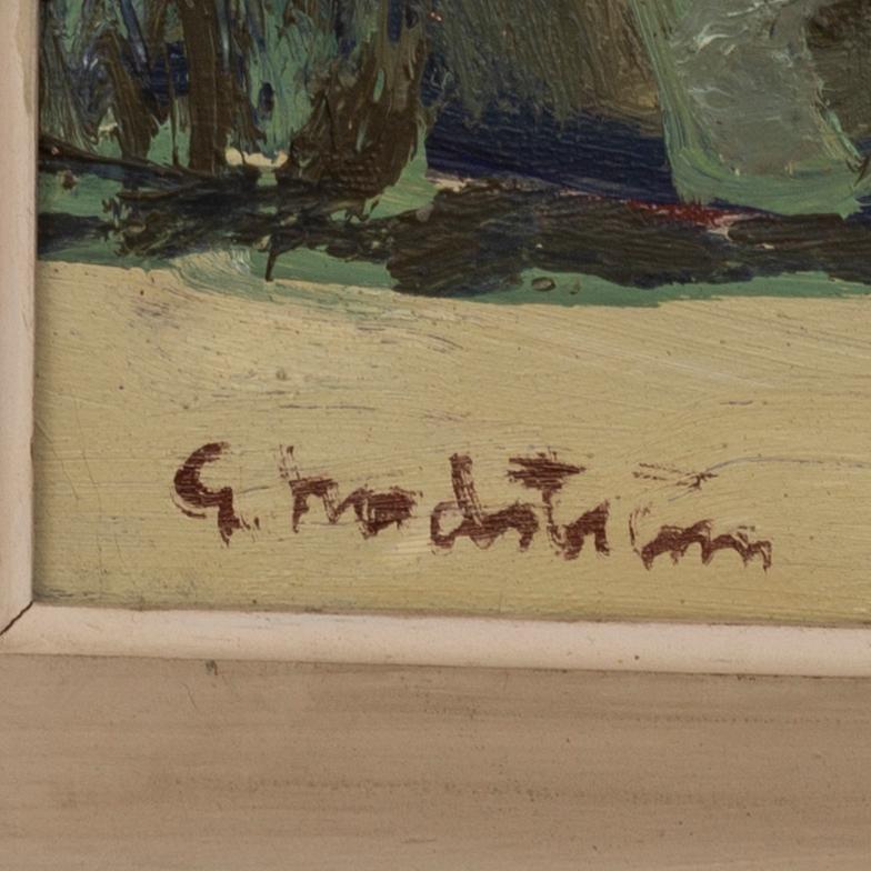 GERHARD NORDSTRÖM, a signed oil on canvas.