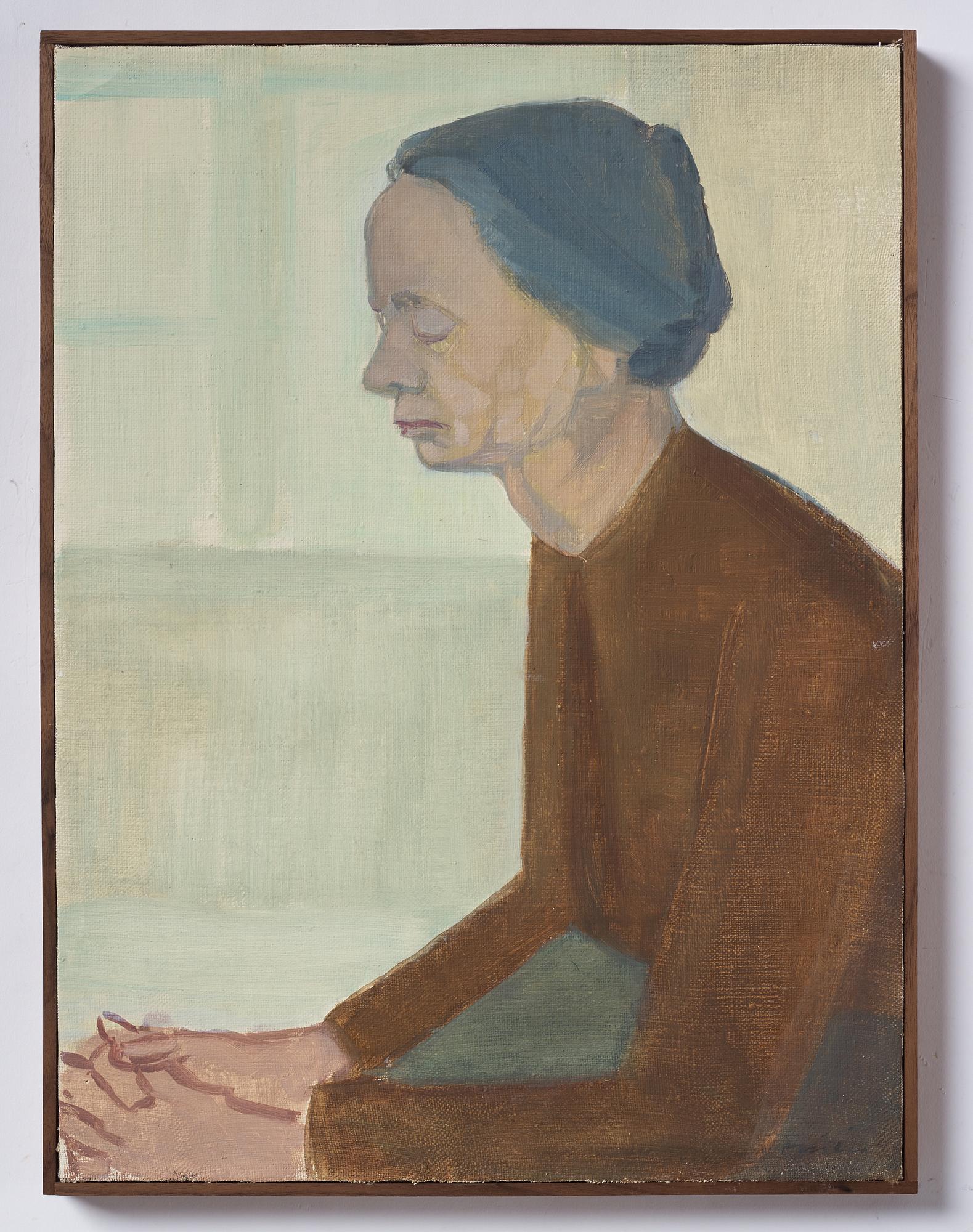 Vera Frisén, oil on relined canvas, signed.