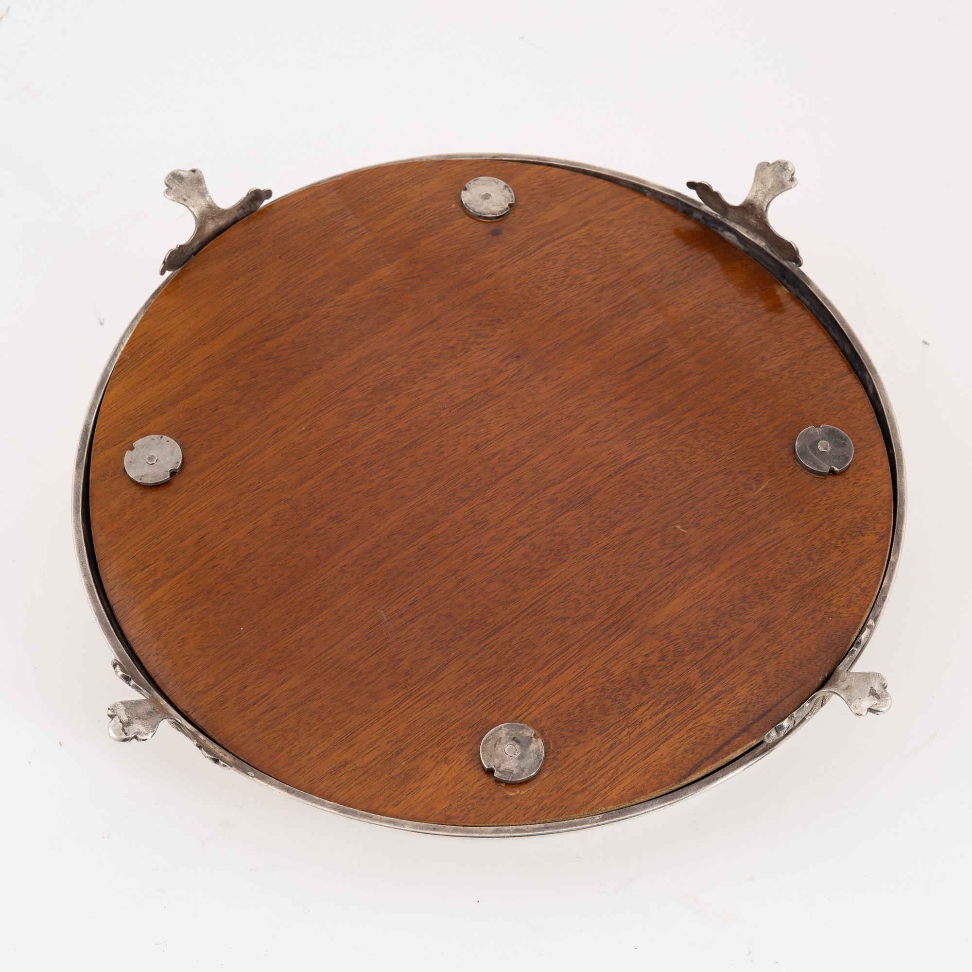 A Danish silver centerpiece, mark of JS Prahl, Copenhagen 1881.