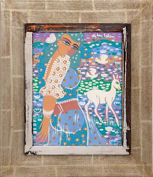 Aly Ben Salem, Gouache on paper, signed.