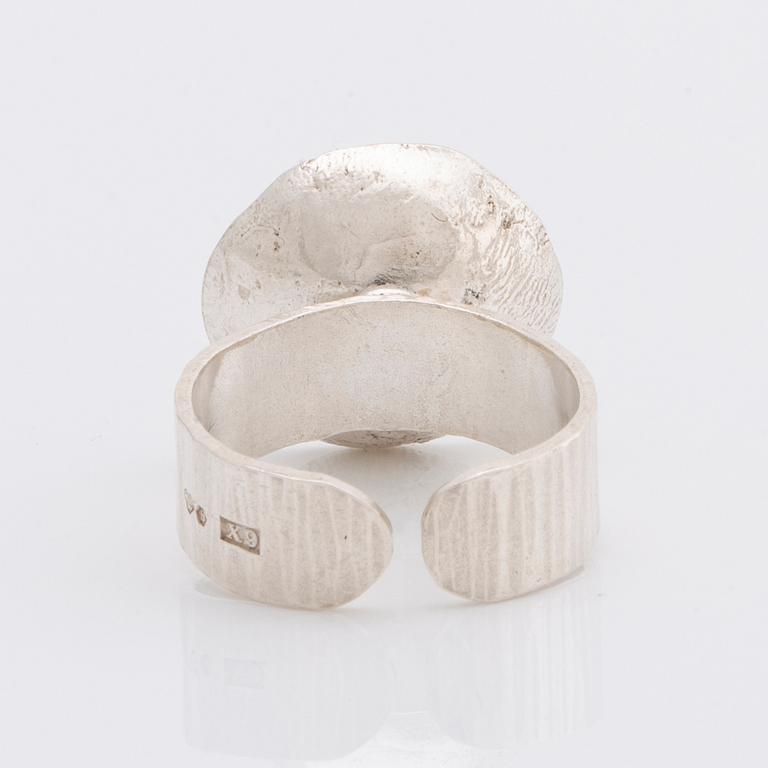 Rosa Taikon ring silver, 1972.