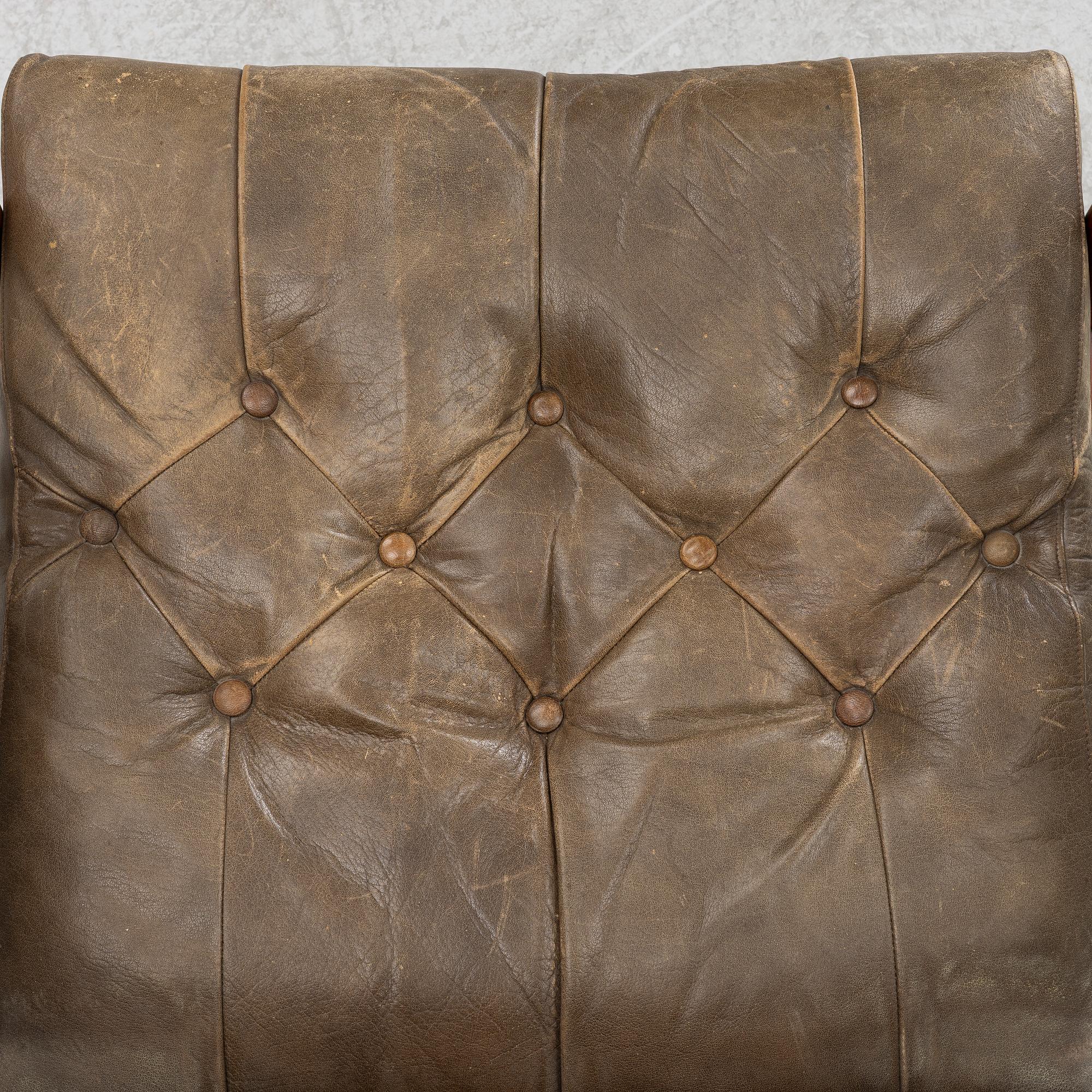 Ingemar Thillmark, armchairs, 2 pcs, "Läckö high" and "Läckö low", OPE, second half of the 20th century.