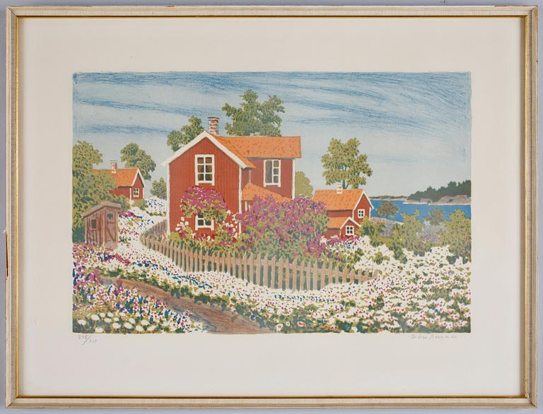 OSKAR BERGMAN, litografi, sign o numr 245/260.