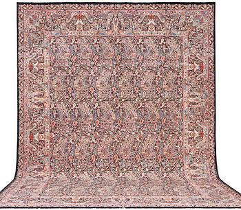 Carpet, Kirman Lavar, approx. 475 x 342 cm.