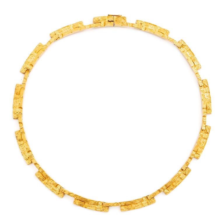 Björn Weckström, collier "Tundra", 18K guld, Finland. För Lapponia.