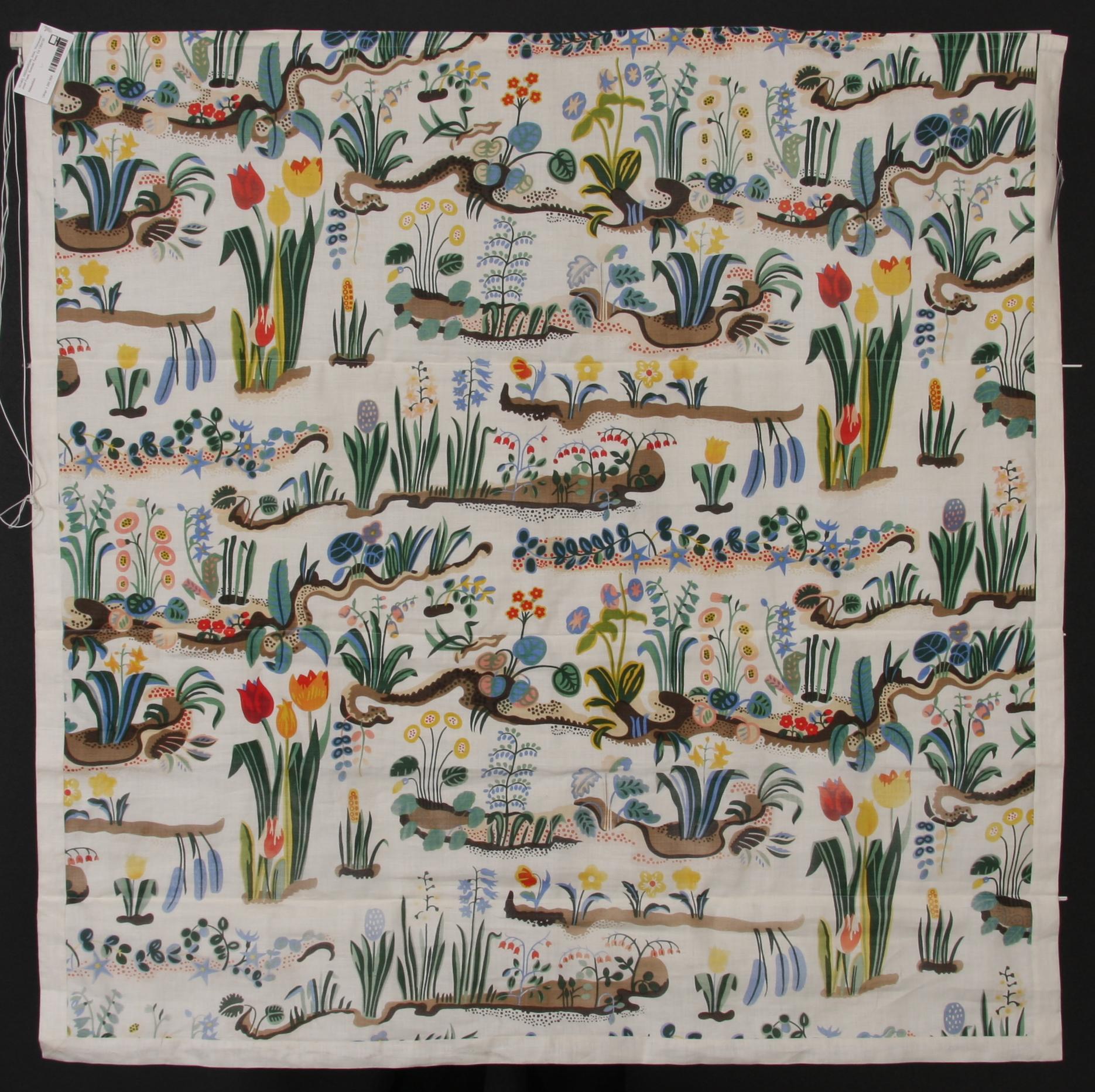 HISSGARDIN, linne, "Primavera", Josef Frank, Svenskt Tenn. Ca 130x130.