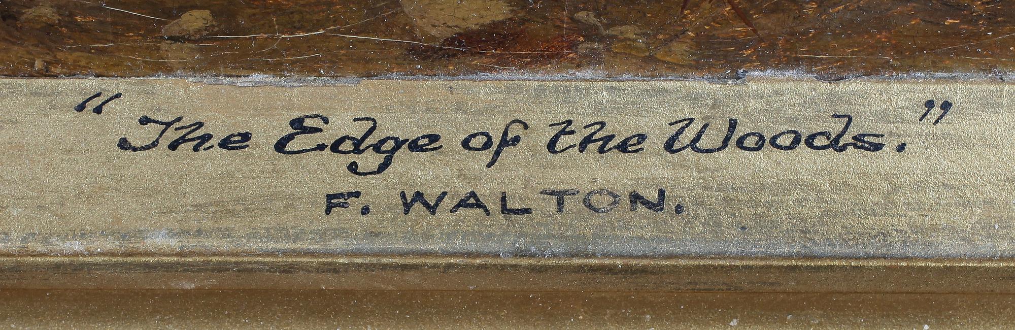 FRANK WALTON, olja på duk, signerad.