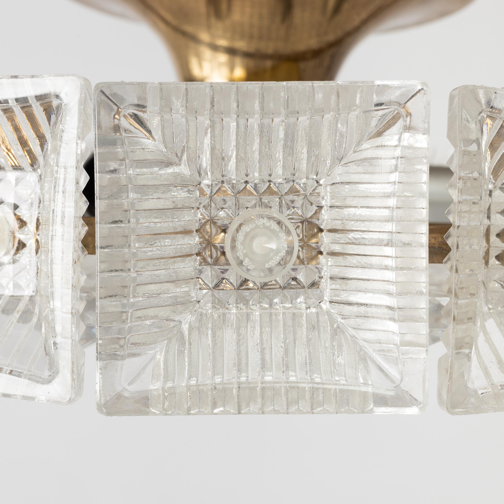 Carl Fagerlund, taklampa, Orrefors, 1900-tales andra hälft.