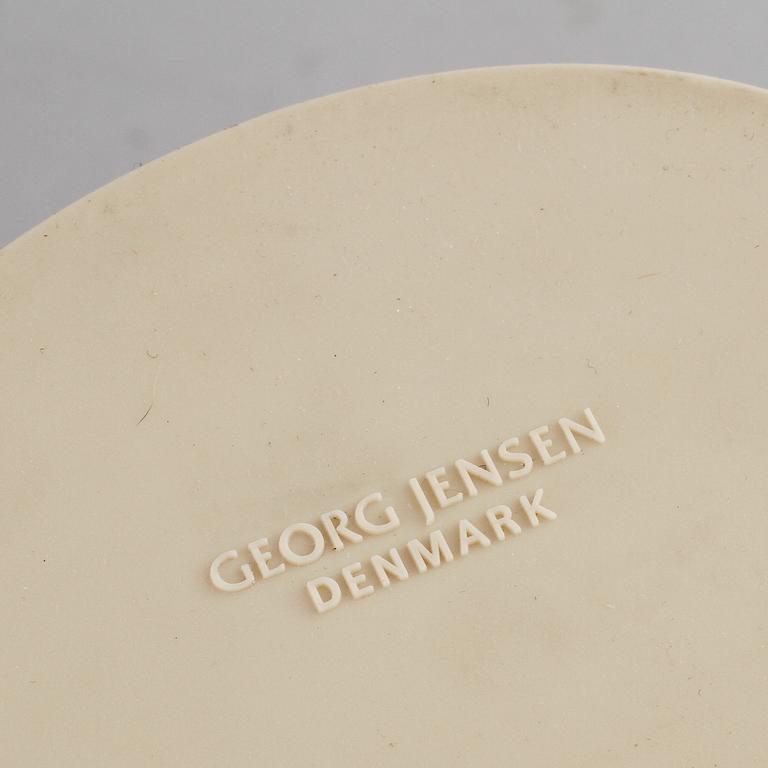 VASER, 2 st, samt SKÅL, rostfritt stål, Georg Jensen, Danmark, 1900/2000-tal.