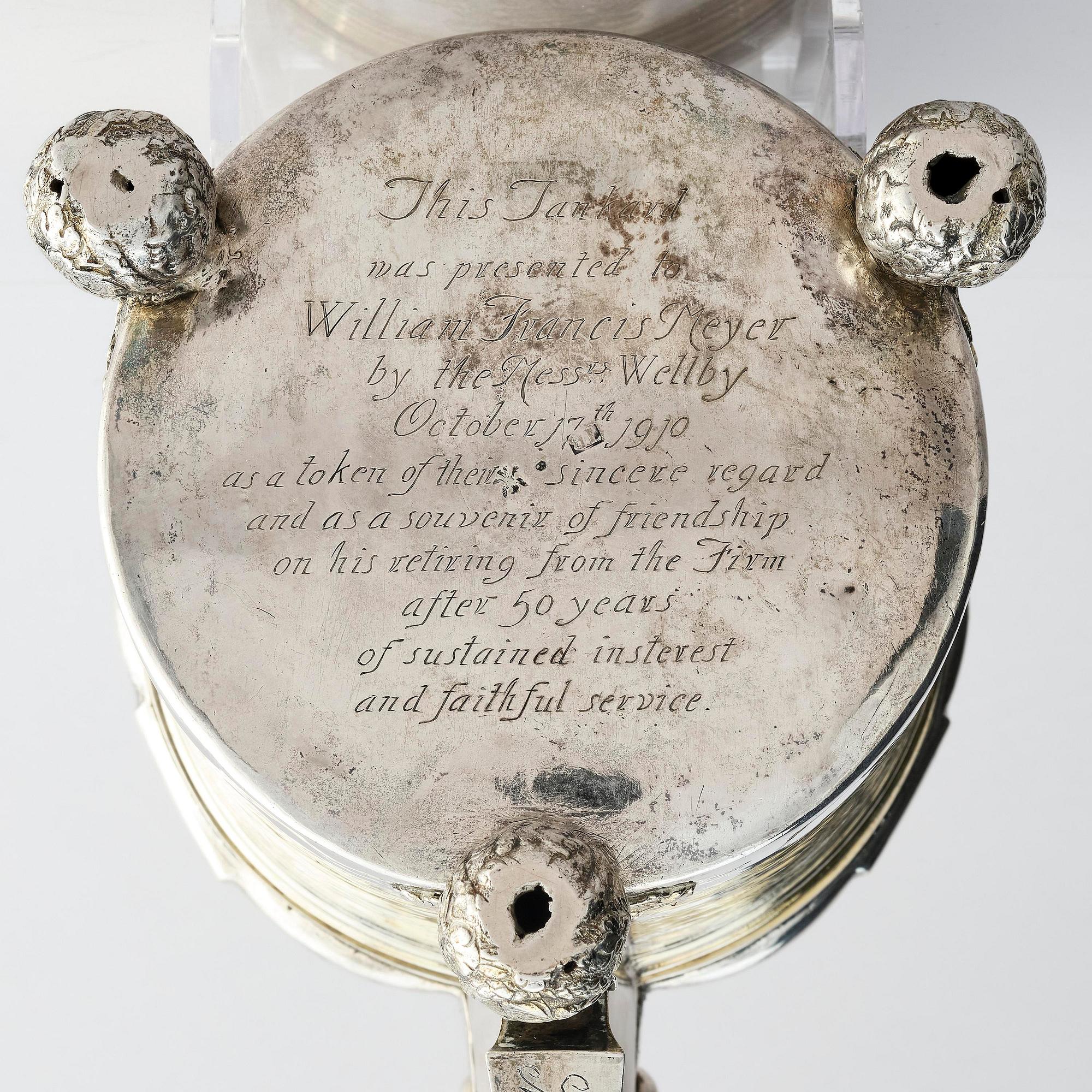 A Swedish 18th century parcel-gilt silver tankard, mark of Thomas Beckman the younger (active 1727-1765), Örebro.