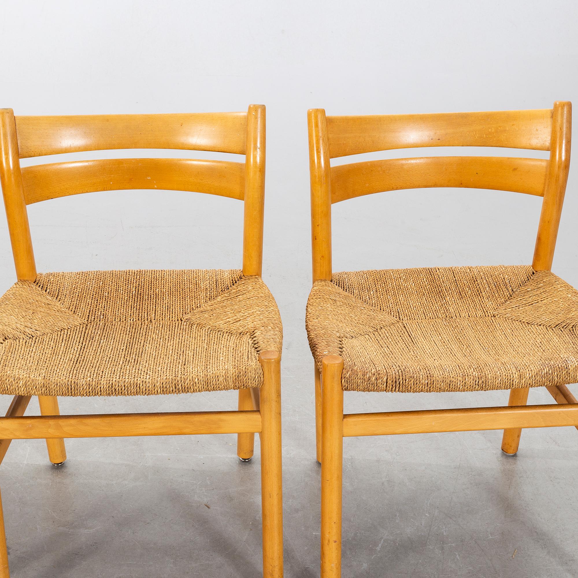 BÖRJE MOGENSEN, matbord samt stolar, 4 st.