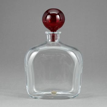KARAFF, glas, Vicke Lindstrand, Kosta.
