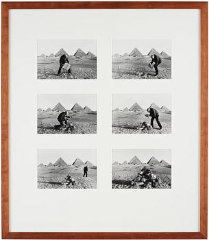 Duane Michals, "I Build a Pyramid", 1978.