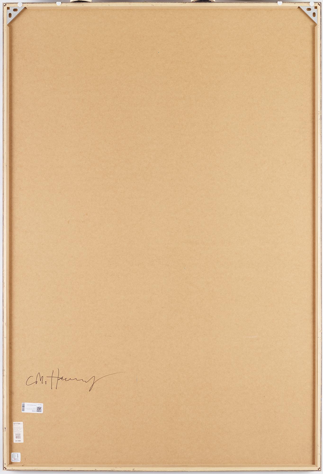 Carl Michael von Hausswolff, fotografi ur Red Series signerad a tergo.