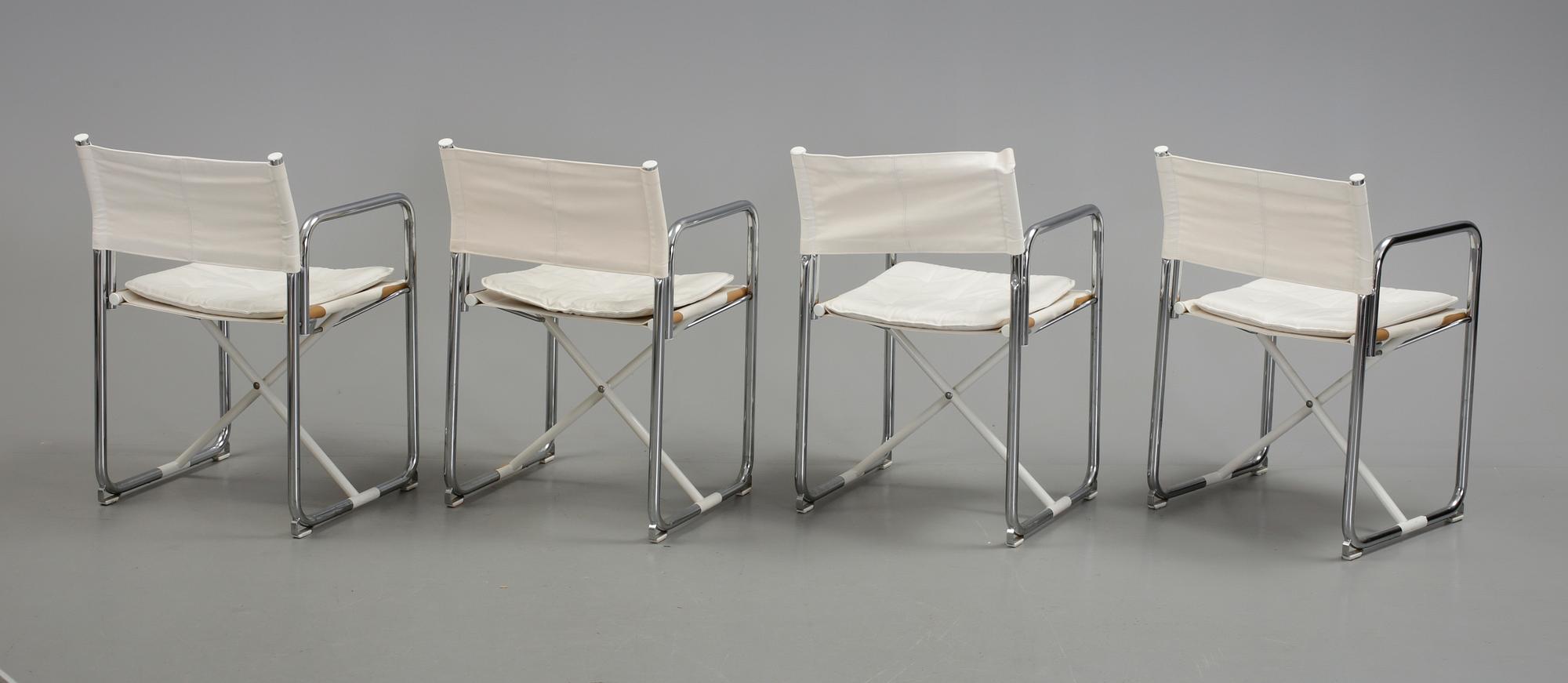 REGISSÖRSSTOLAR, 4 st, "X75-2" Börje Lindau och Bo Lindekrantz för Lammhults, 1900-talets andra hälft.