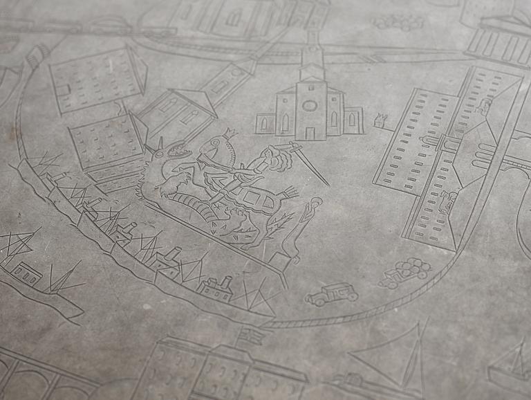 JOSEF FRANK & NILS FOUGSTEDT, soffbord, Firma Svenskt Tenn, Stockholm 1960.