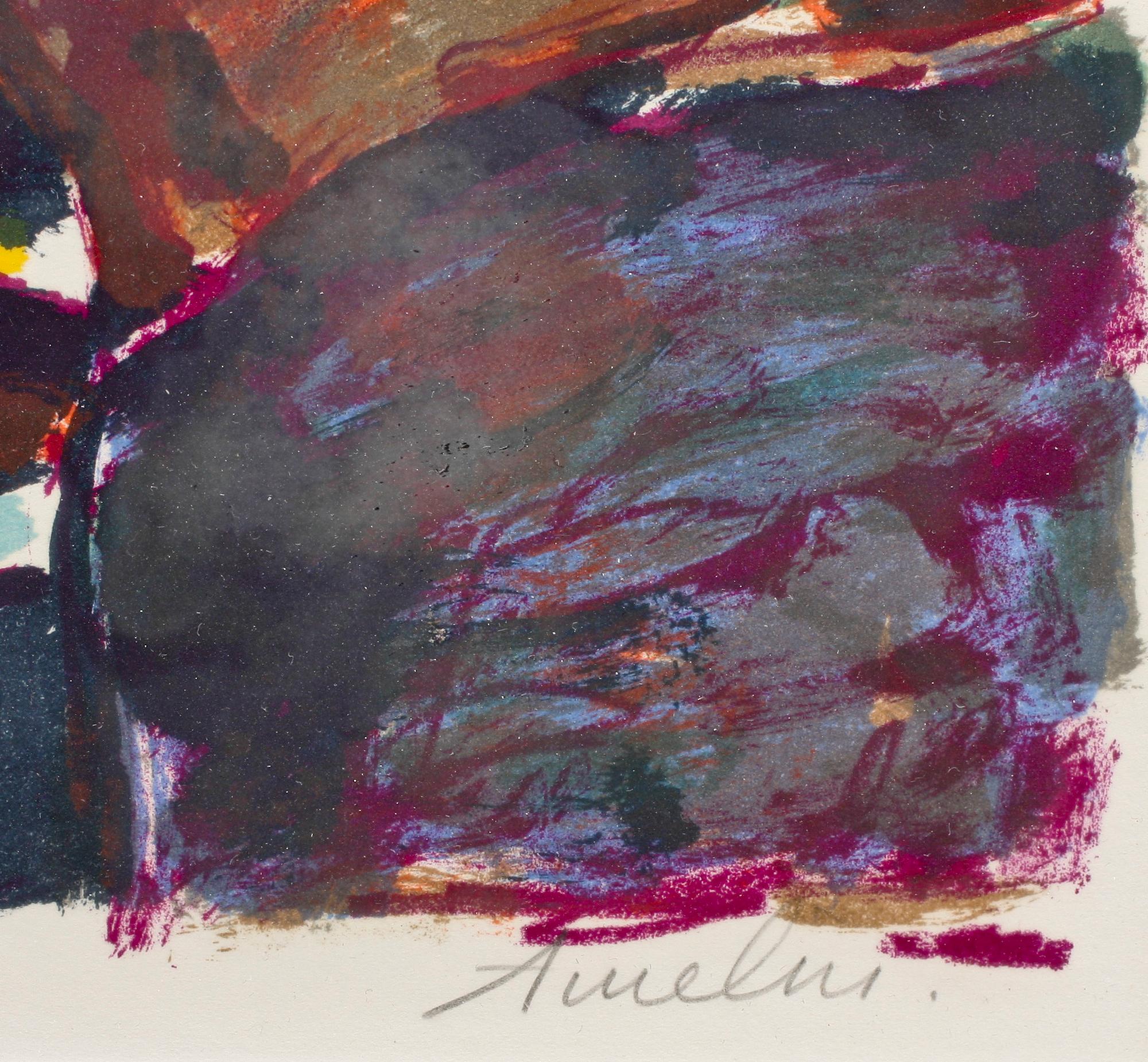 ALBIN AMELIN, färglitografi, 2 st, sign och numr 40/310.