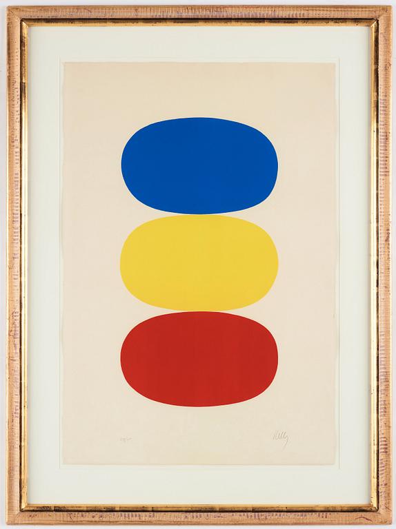 Ellsworth Kelly, "Blue and yellow and red orange" from "Suite of Twenty-Seven Color Lithographs".
