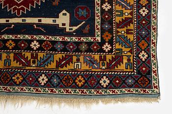 An antique Karagashli rug, northeast Caucasus, c. 165 x 101 cm.