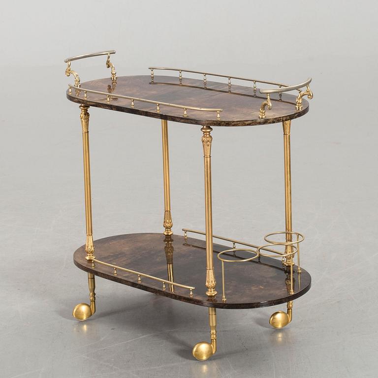 A SERVING TROLLEY ALDO TURA ITALY.