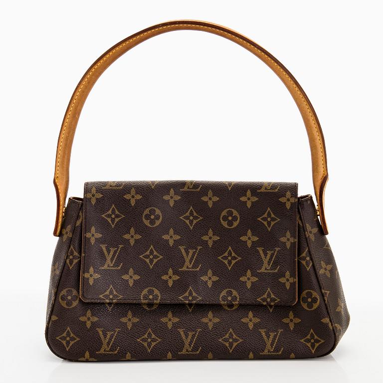 Louis Vuitton, a monogram canvas 'Mini Looping' bag.